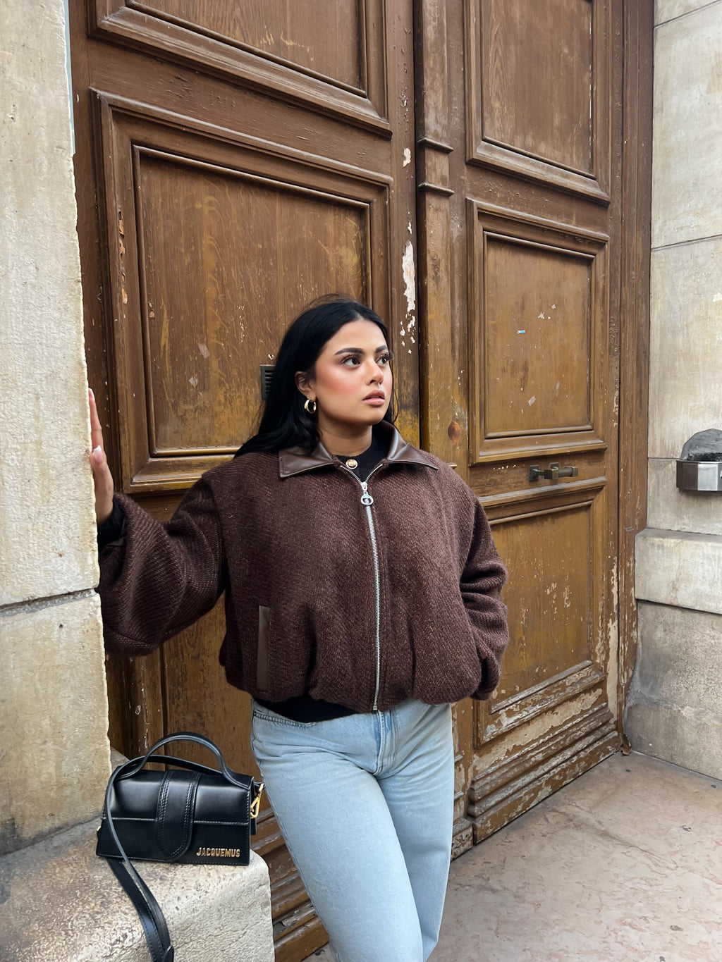 Bomber Jacket – Chocolate Brown