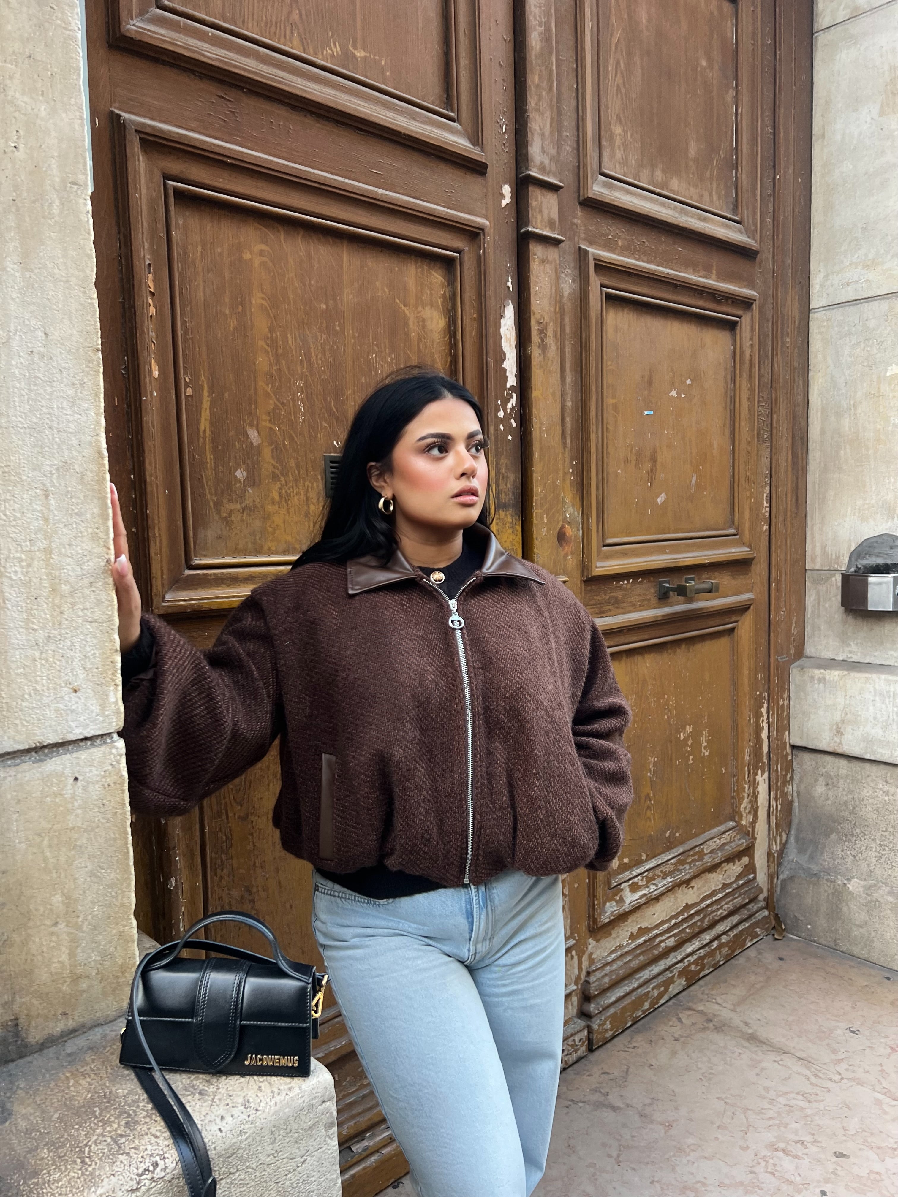 Bomber Jacket – Chocolate Brown