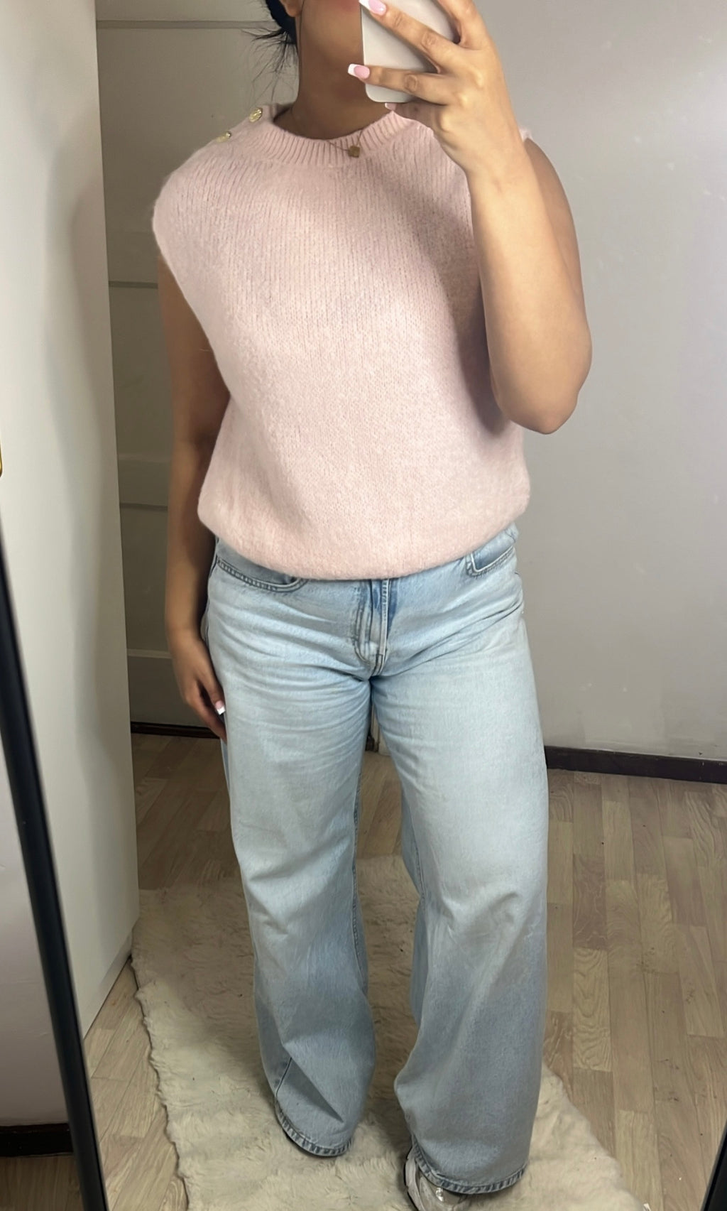 Knitted Button Gilet