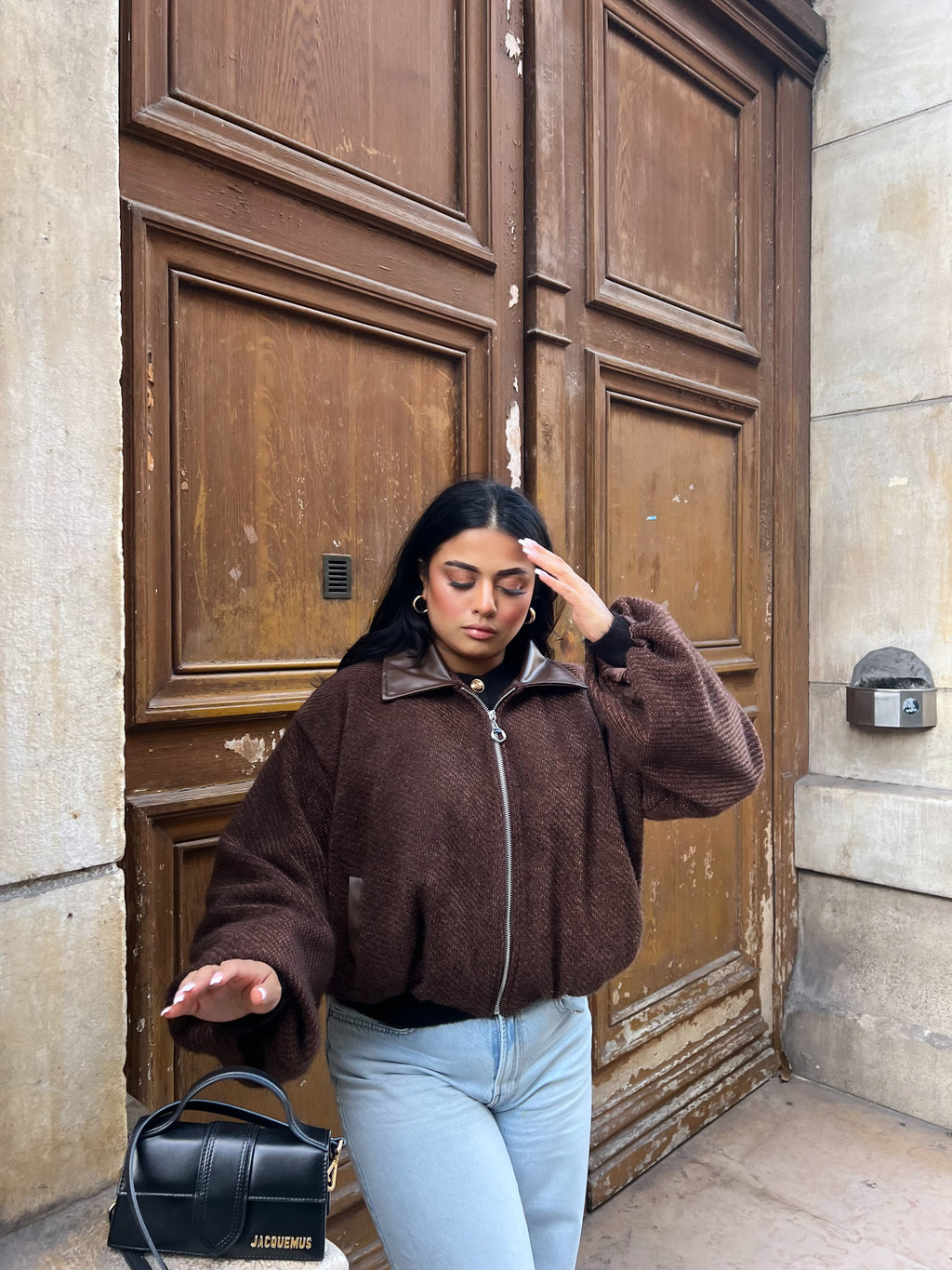 Bomber Jacket – Chocolate Brown
